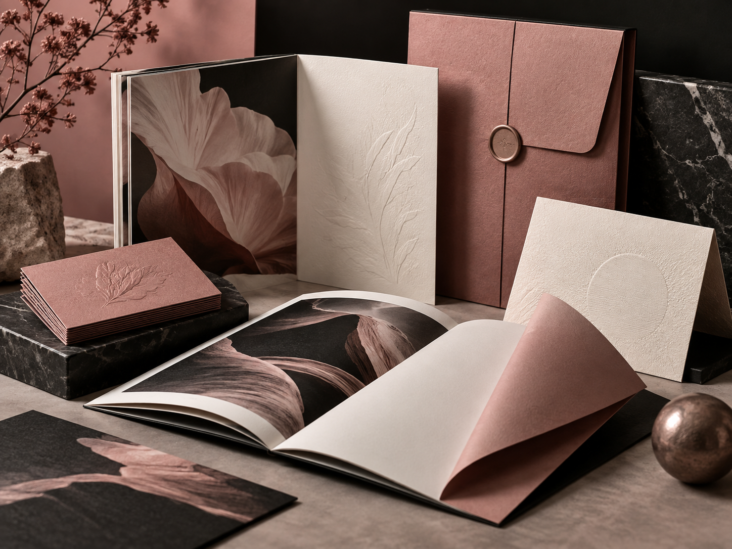 Premium printed collateral and presentation folio